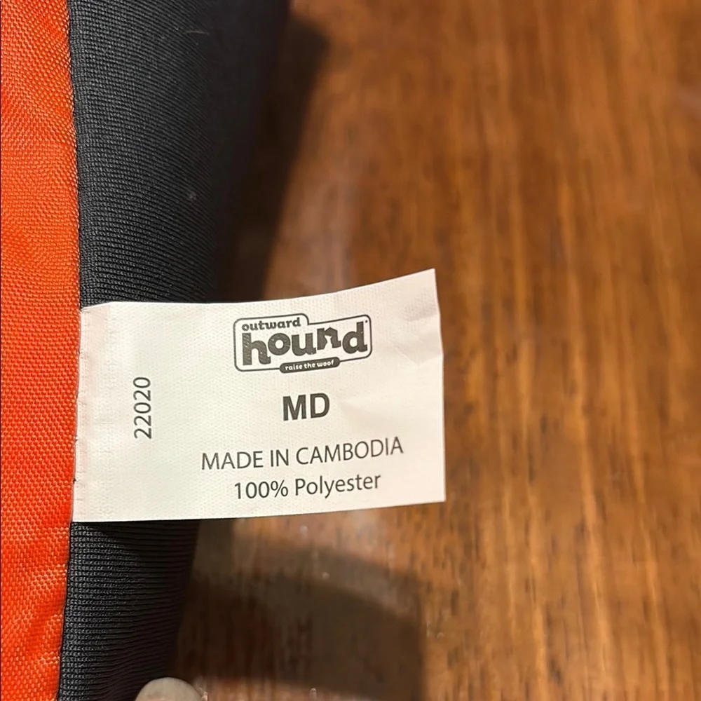 Orange Life Jacket with Black Straps